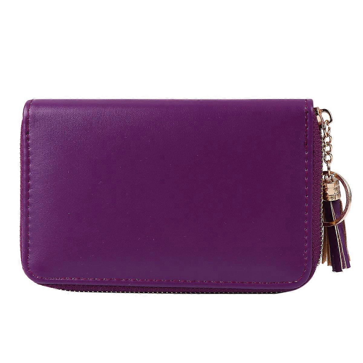 Worgeous Nail Print Stencil Card Holder Art Stencils Bag Small Purse Plate Purple 16x12cm
