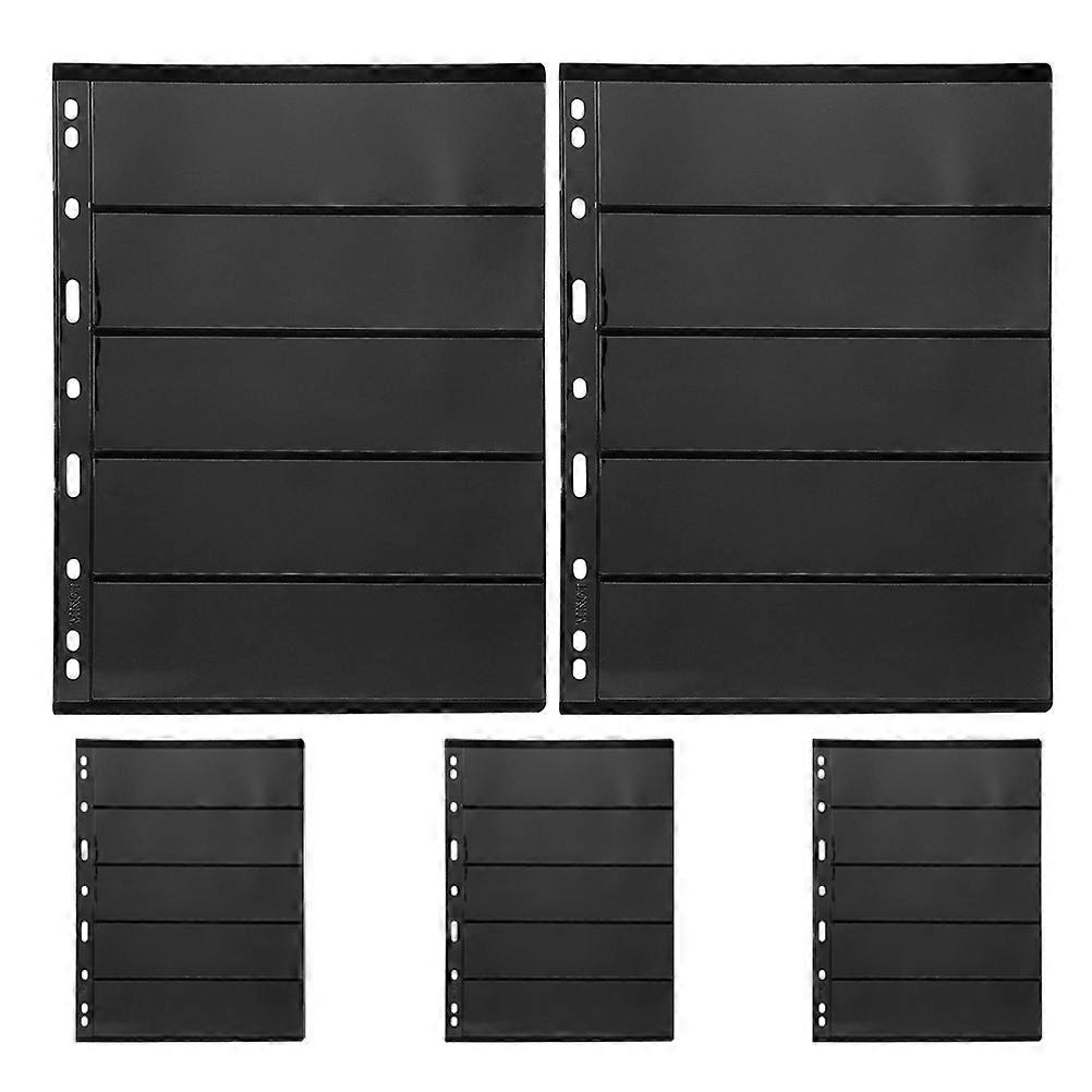 5pcs Stamp Collecting Supplies and Albums with Books for Collecting Including Sleeves and Protector