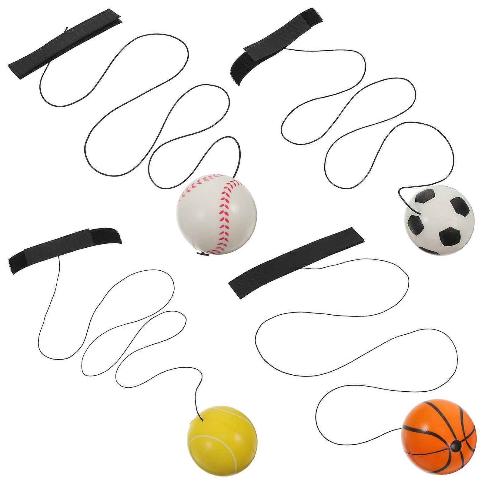 Elastic Wrist Ball 4Pcs Hand Flexibility Enhancement Interactive Game For Families Teens Kids Great For Fitness Activities