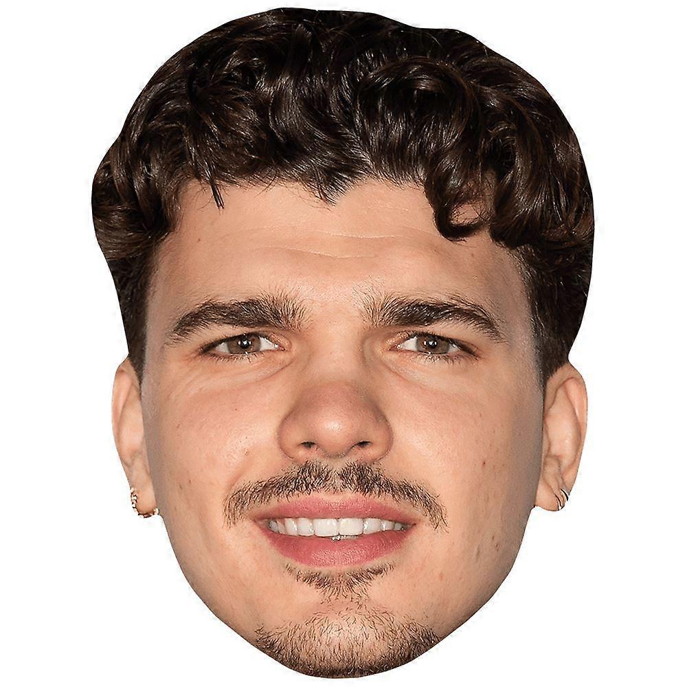 Harry Clark (Goatee) Celebrity Mask, Flat Card Face