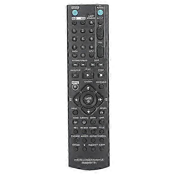 LG DVD/VCR/DVDR Recorder remote control replacement
