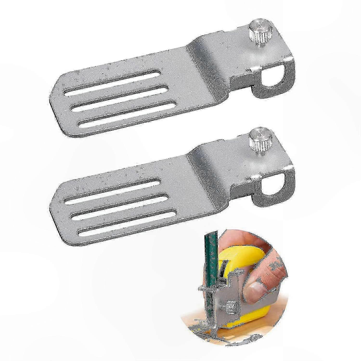 2 Pack Tape Measure Accessories, Durable Holder Clips for Measuring Tools and Scribing Pencils