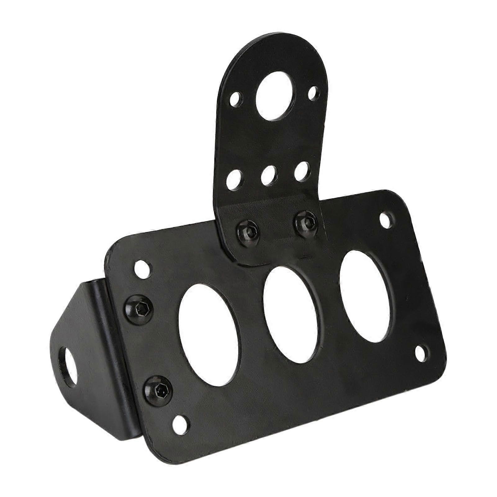 Motorcycle Rear License Plate Holder, Weatherproof Alloy Mount Frame for ATV and Most Motorcycles, Durable Back Support
