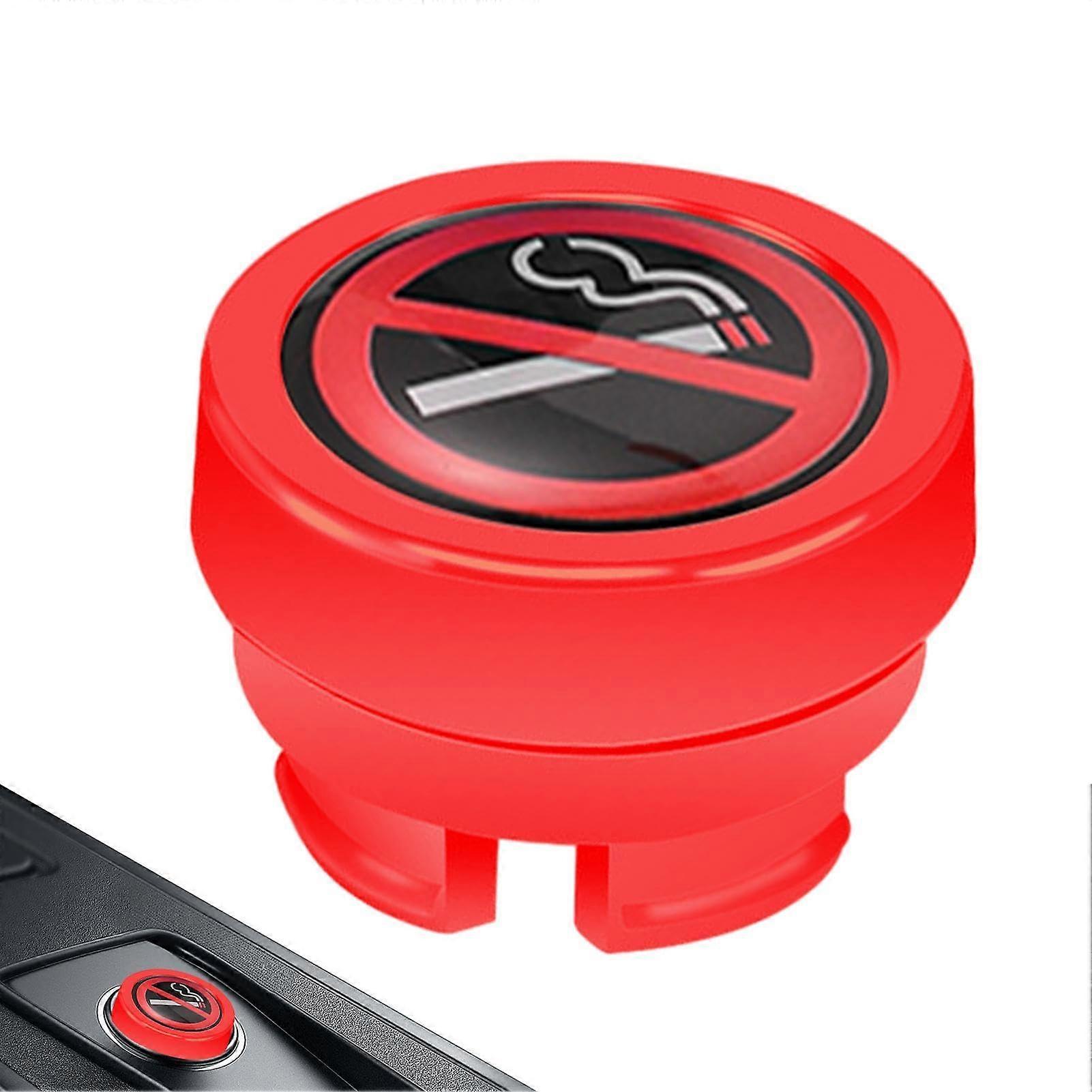 Cigarette Lighter Cover, Dustproof Cap, Universal Car Accessory, Replacement Pink No Smoking Plug Protector, Unisex
