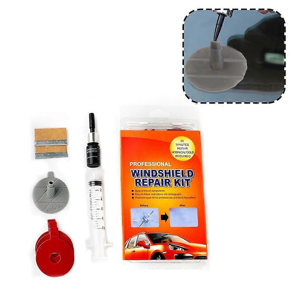 Professional Windshield Repair Kit Fix Cracks And Star Breaks Save On Costly Glass Replacement Easy To Use Portable Tool Set