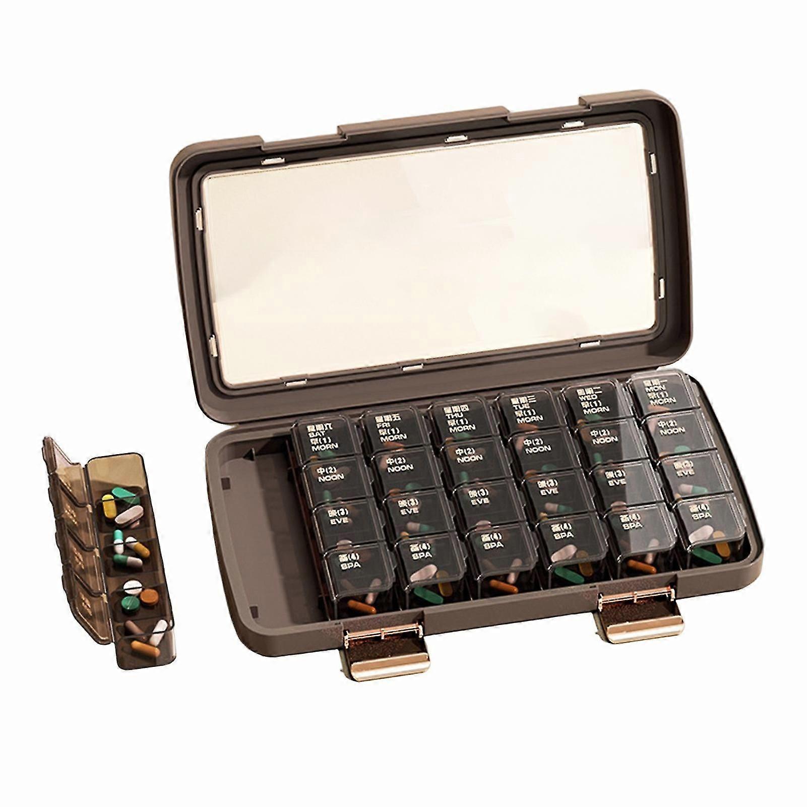 Large Pill Container Holder Vitamins Case Pill Dispenser