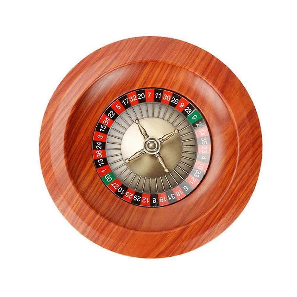 Wooden Russian Roulette, Table Game Lottery Turntable Wheel Set, Home Game Evening or Club Party
