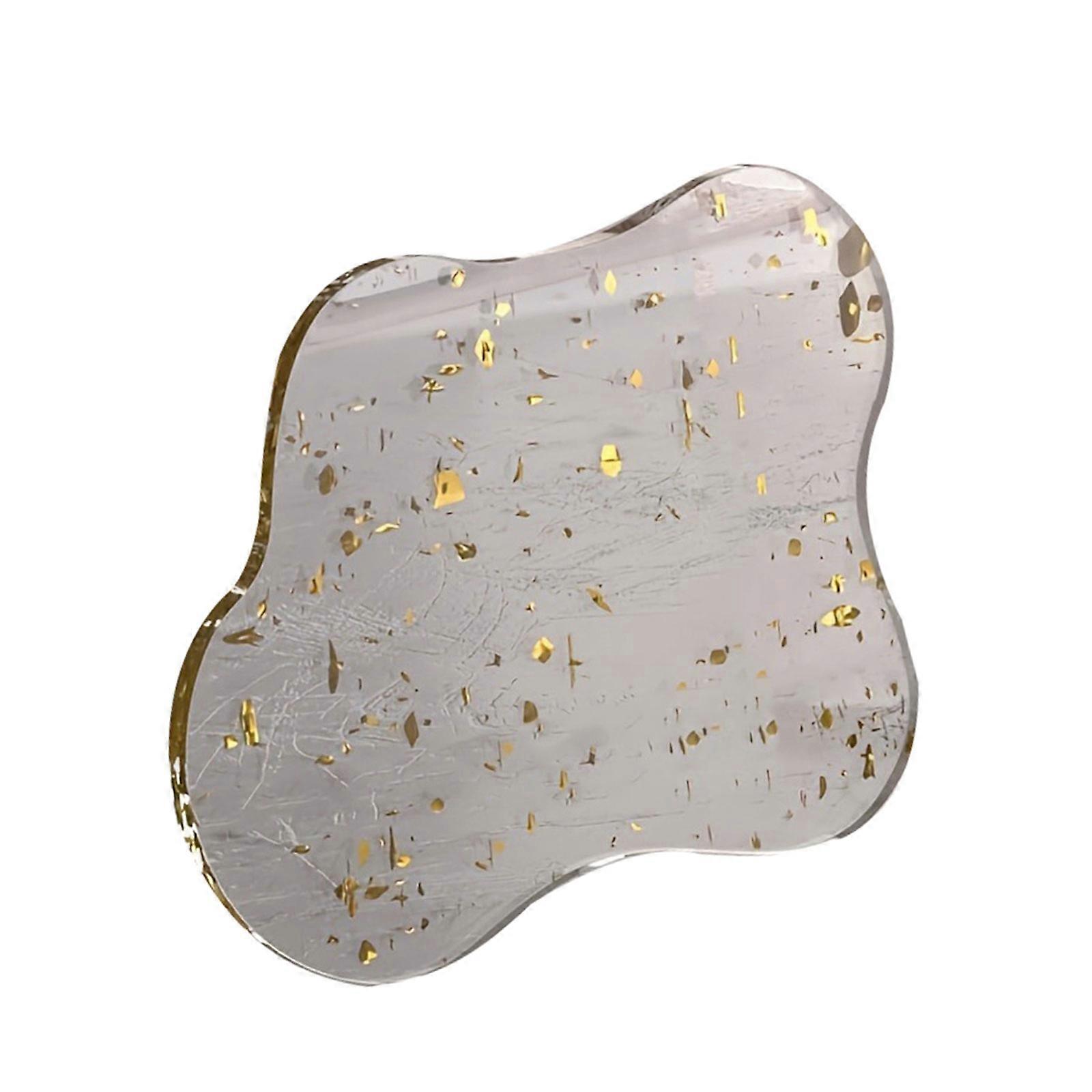 Clear Heatproof Tableware Shield Acrylic Drink Coaster Multipurpose Serving Board For Coffee Bar Table Arrangements Transparent Coral