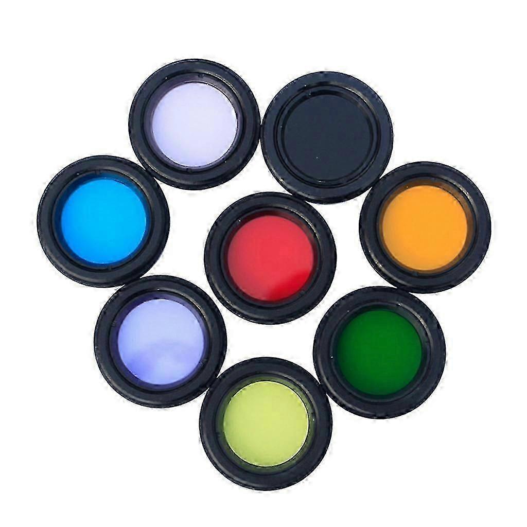 8Pcs/set 1.25 inch Filters Kit Nebula Filter Moon for Sun Colorful Filter Telesc