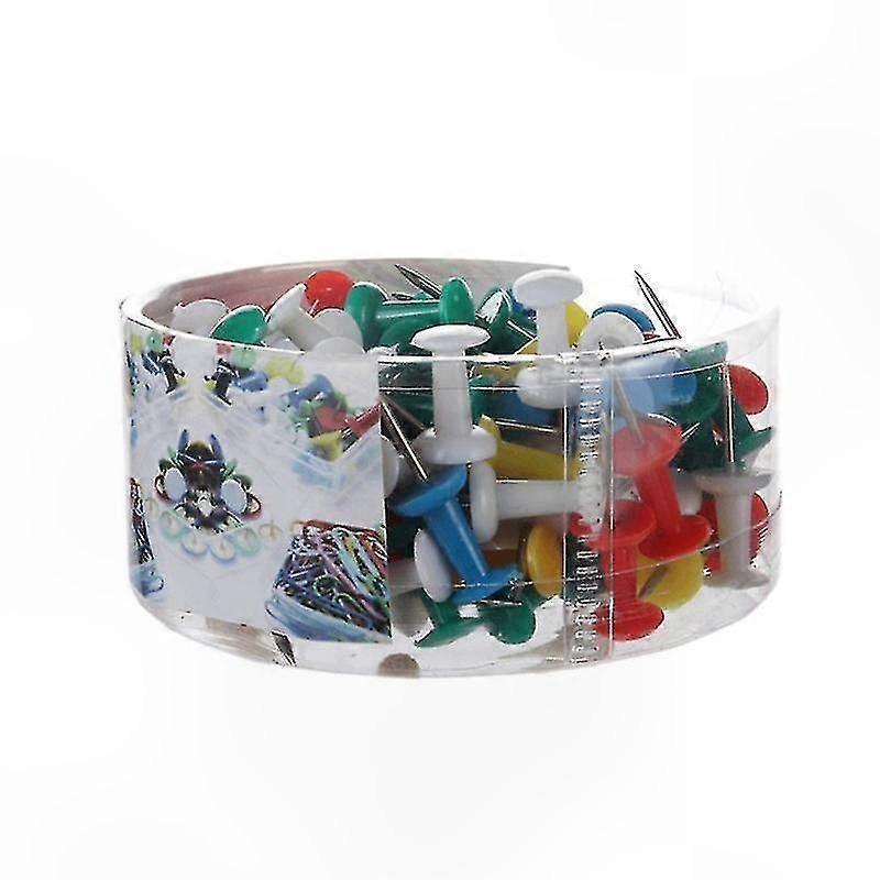 100 Pack Push Pins for Wall Decoration