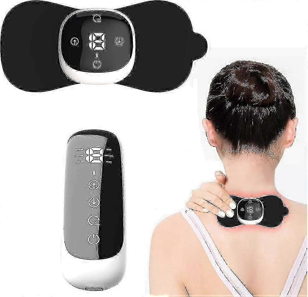 Wireless Tens Machine For Pain Relief Tens Unit Heated Rechargeable Muscle Stimulator Ems Massage