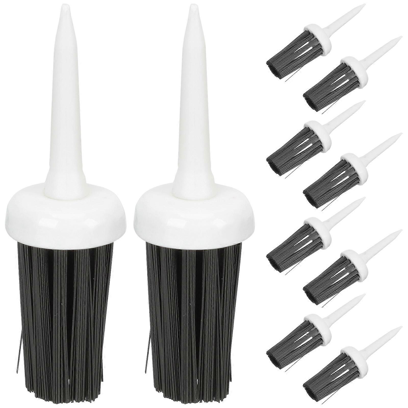 Golfs Cleaner Plastic Ball Brush Tees for Golf Courses Portable Multi Functional 10Pcs