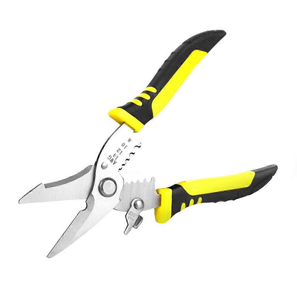 Multipurpose Wire Stripper Plier for Electricians and Diy Enthusiasts Made of Chromium Vanadium Steel Forging with Anti-Slip Handle 1Pcs