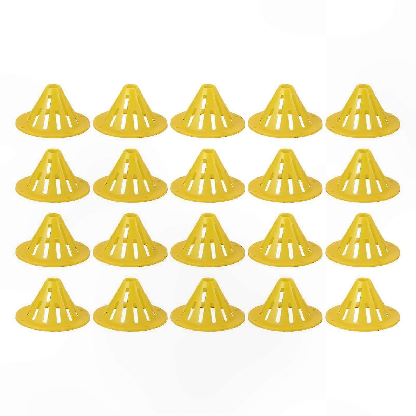 20-Pack Plastic Beehive One-Way Exit Gates for Beekeeping Use