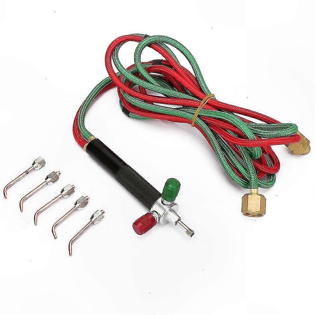 Portable Welding Torch Kit with 5 Replaceable Nozzles for Soldering & Crafting