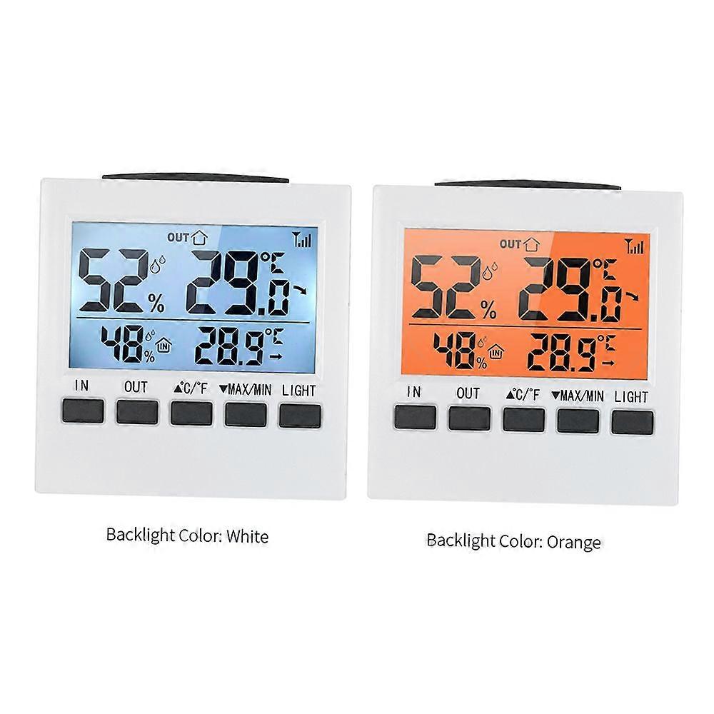 LCD Digital Wireless Indoor/Outdoor Thermometer Hygrometer / Temperature Humidity Meter with Max Min Value Display Transmitter