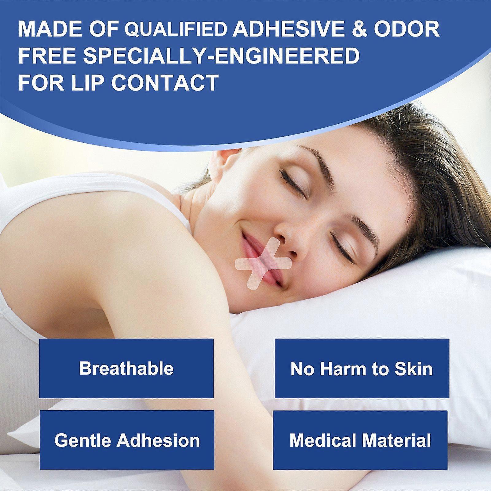 SEFUDUN 120PCS Sleep Strips Mouth Tape for Less Mouth Breathing Better Sleeping Instant Snoring Relief Snoring Solution Sleep Aid Strips