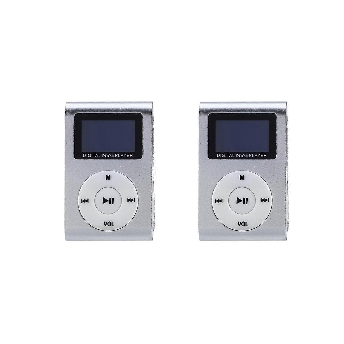 2X Mini USB Clip MP3 Player Video Screen Support 32GB Micro-SD TF Card