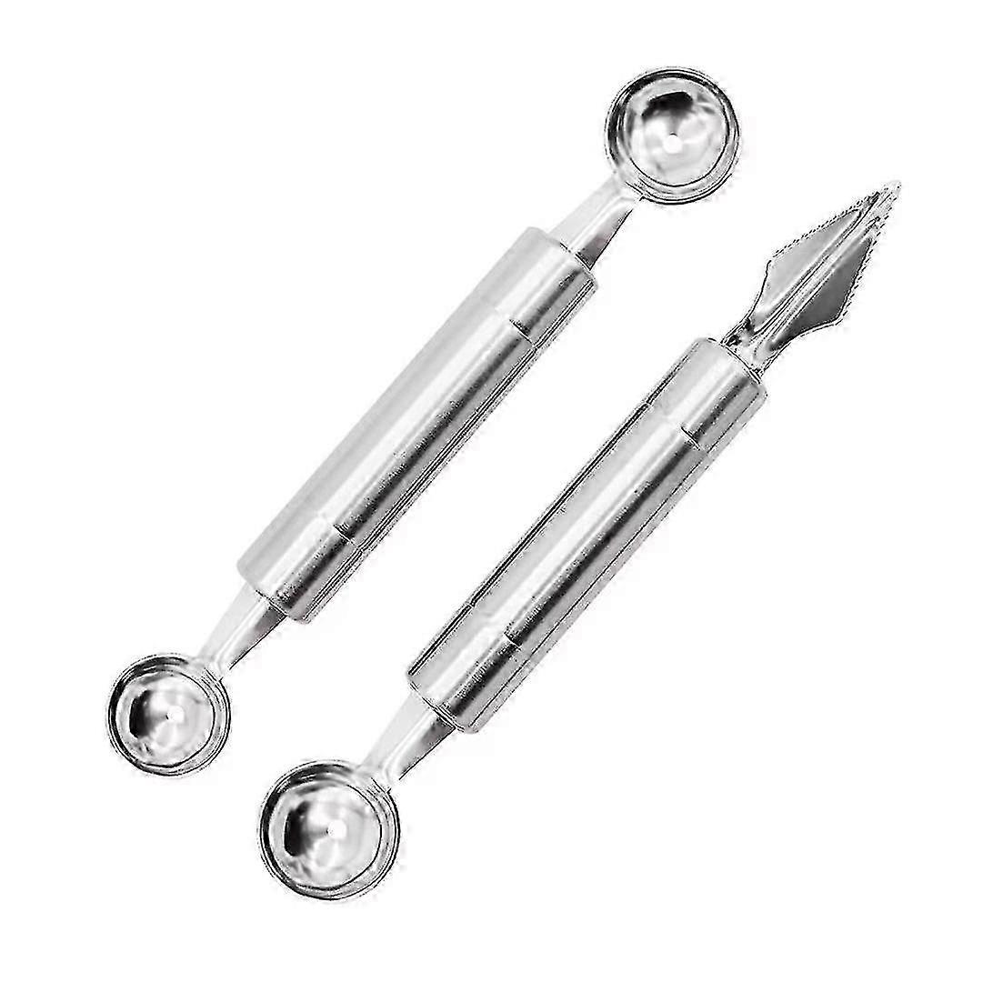 Fruit Carving Tool Set, Stainless Steel Melon Baller And Carving To...