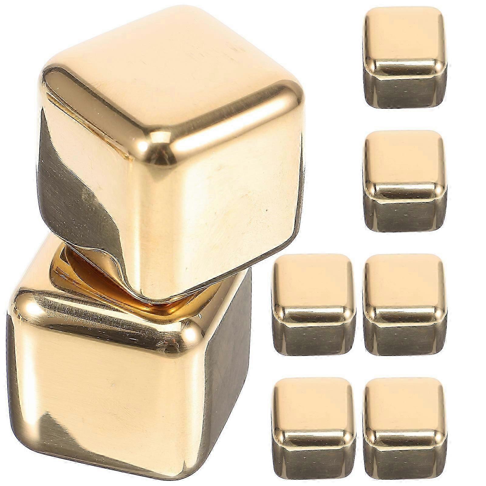 Reusable Ice Cubes For Drinks Stainless 2.70X2.70X2.70CM Non-Diluting 8Pcs