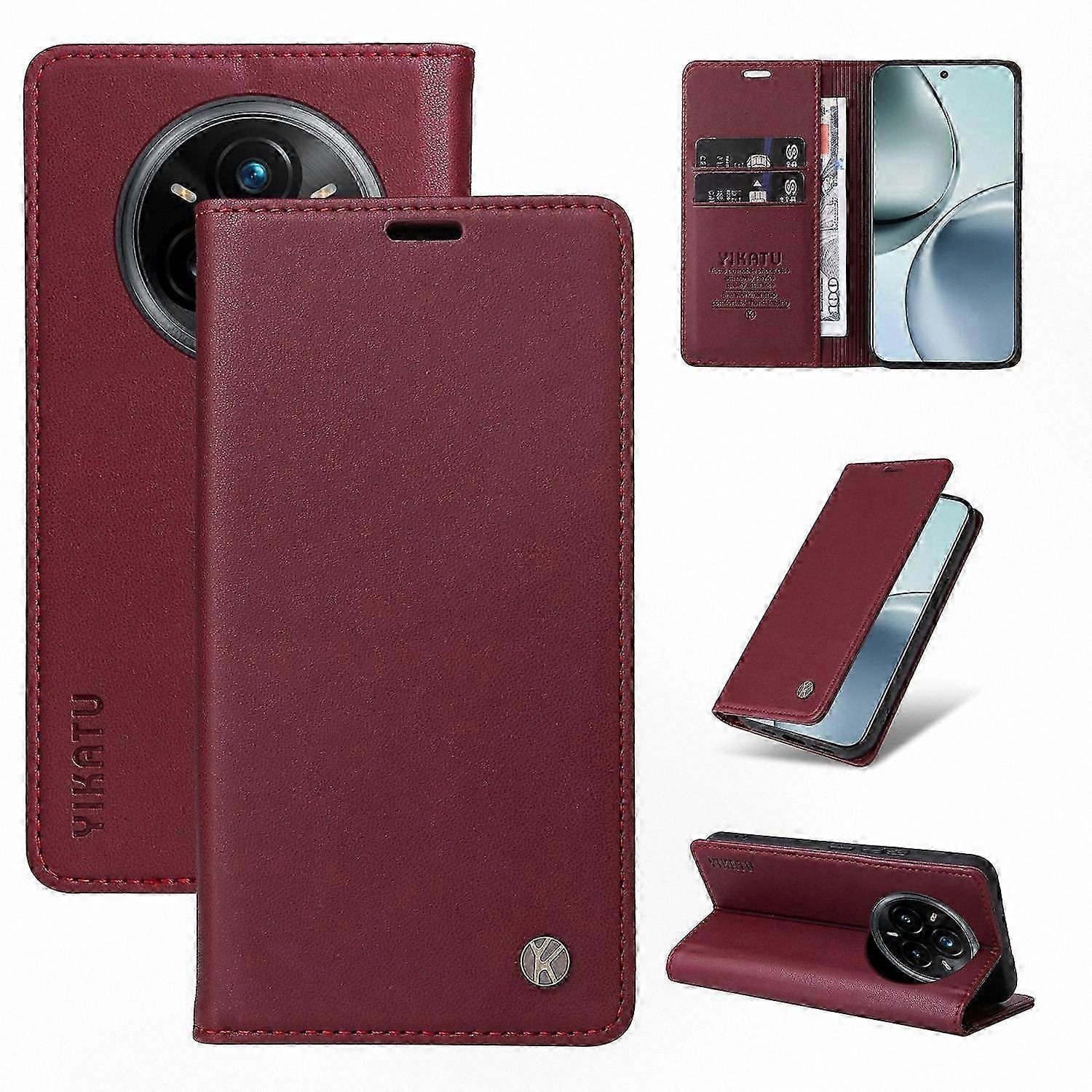 Green PU Leather Stand Case for 14 Pro+ 5G