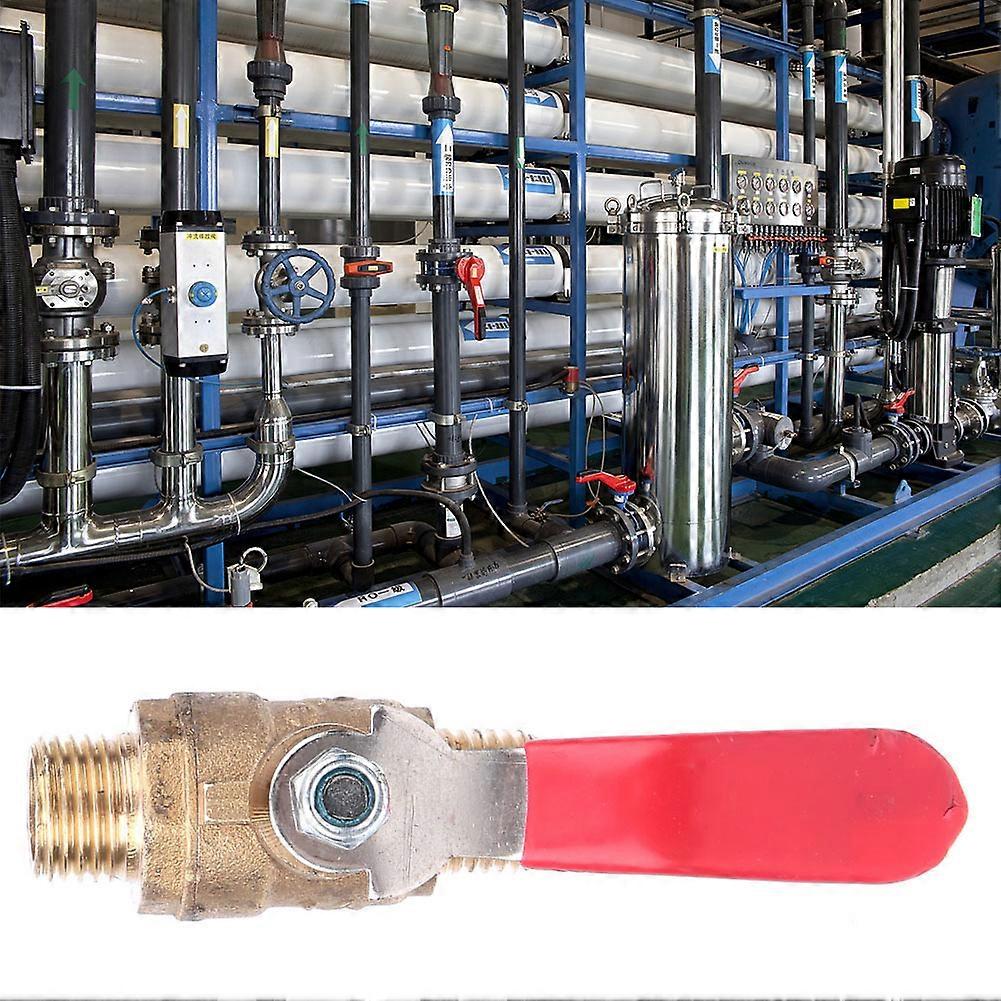 5pcs G1/4 Double Male Thread Thick Brass Ball Valve Air Compressor Accessory