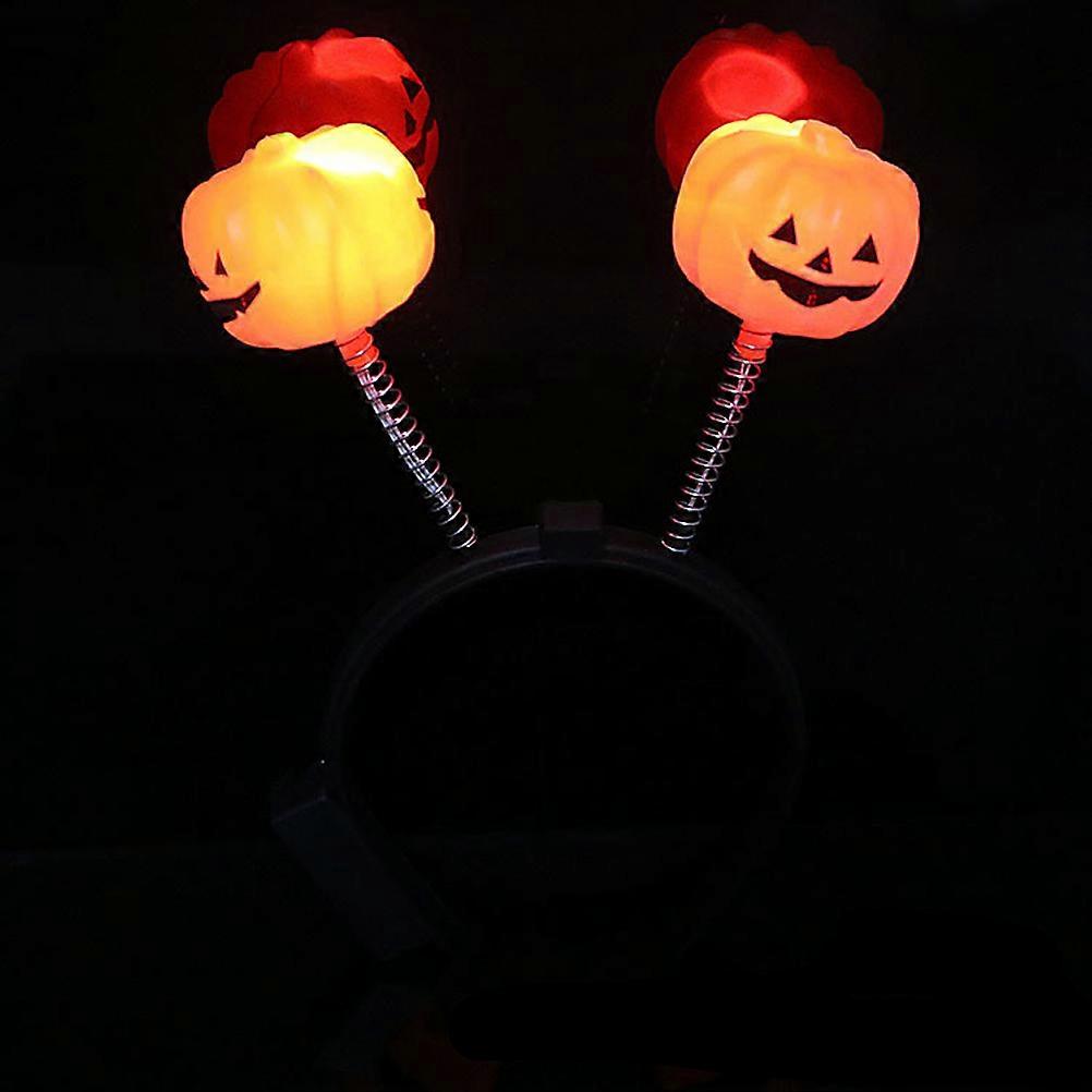 LED Pumpkin Bopper for Halloween Use with Luminous Pumpkin Headband