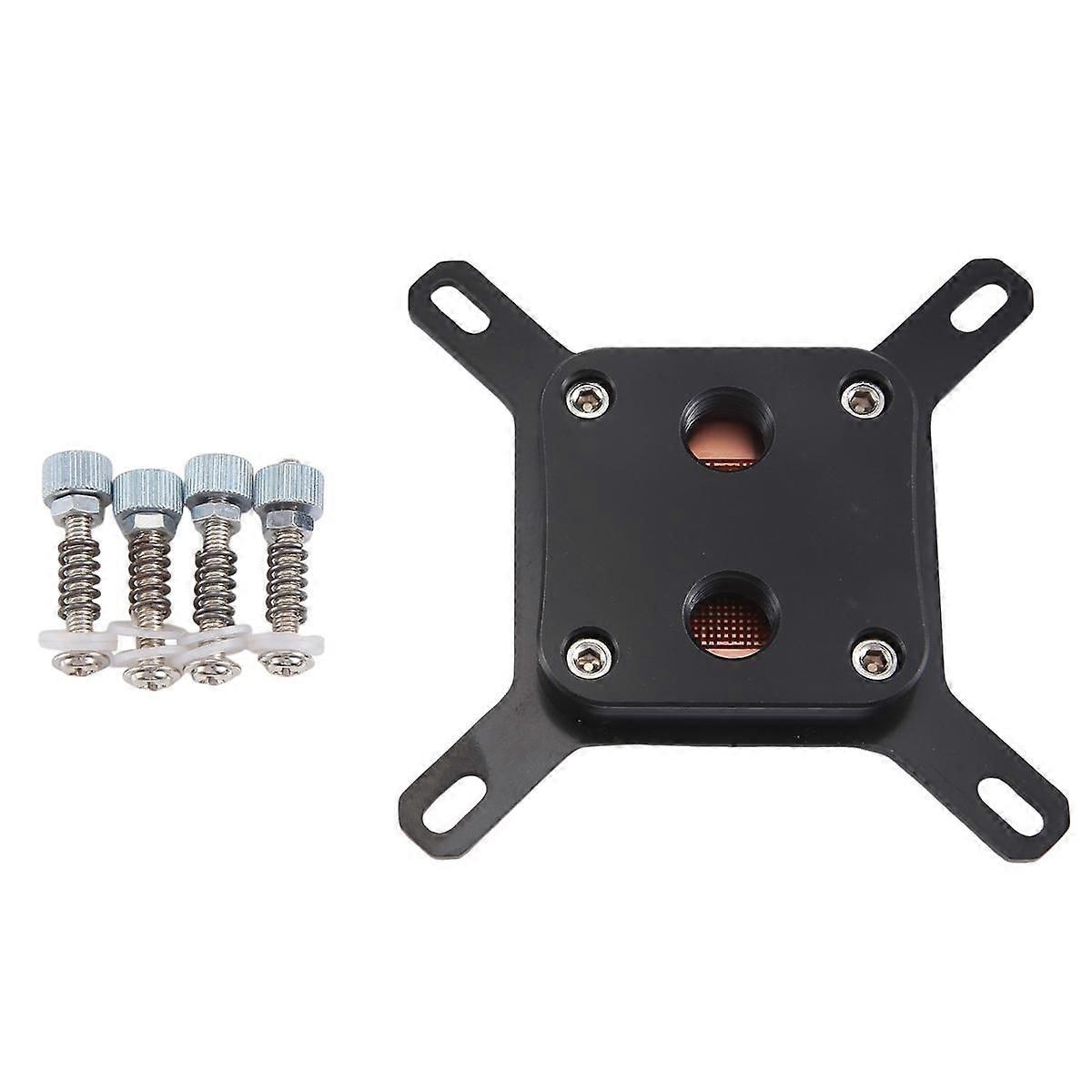 For Computer CPU Water Cooling Head Computer Water Cold Head,Black Bracket Black Cover