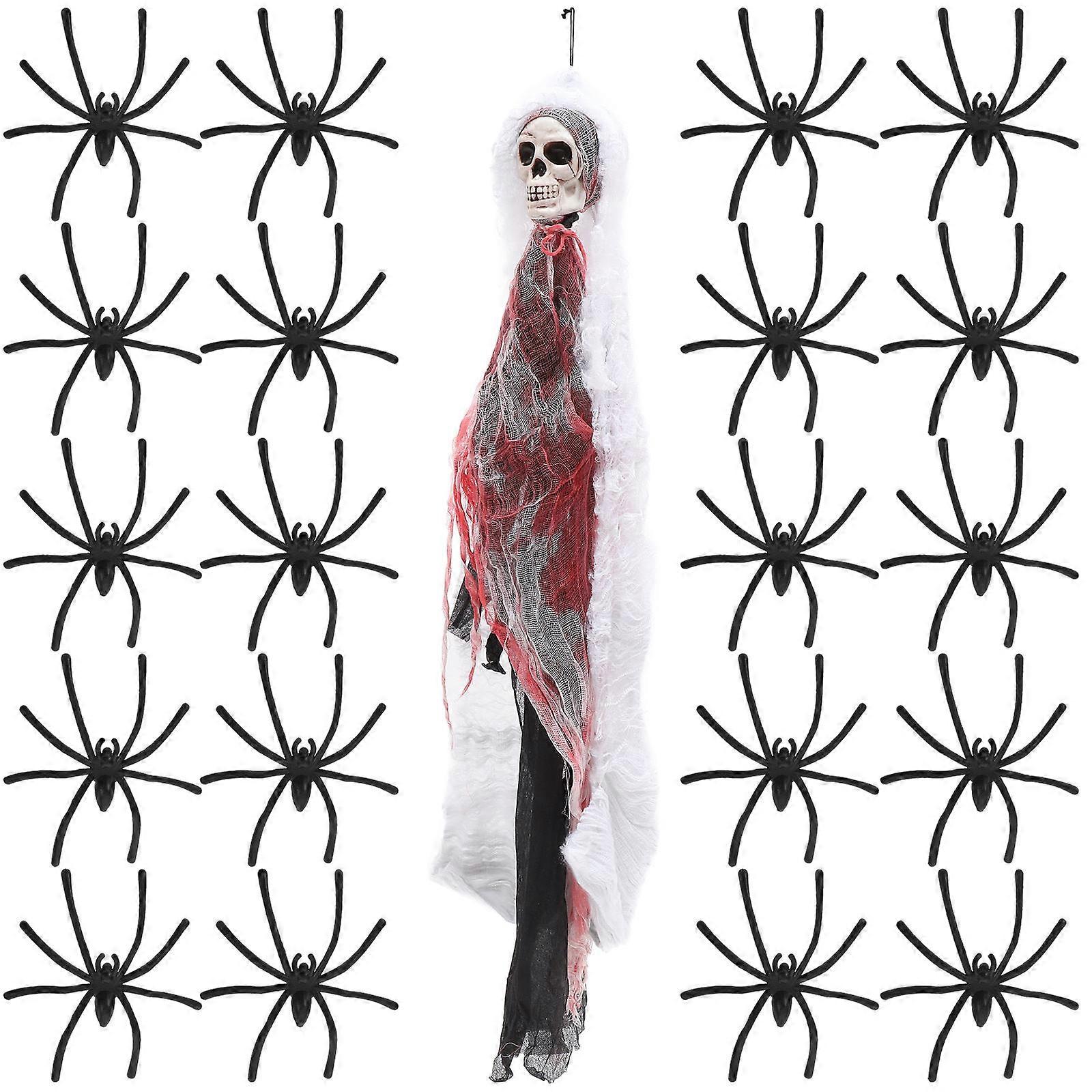 Skull Head Decoration Halloween Hanging Ghost Pendant for Party Use 1Set