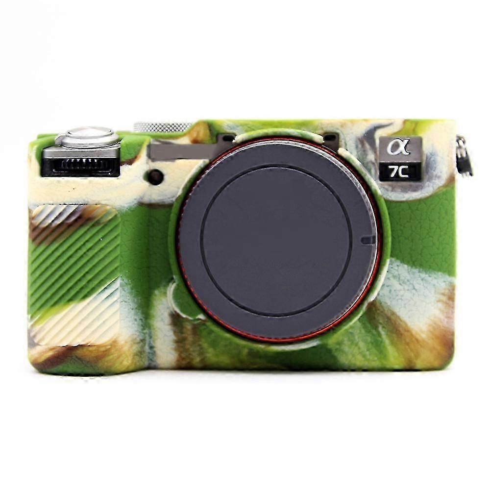 For Sony A7CR/A7C II Litchi Texture Silicone Protective Case Anti-Collision Camera Cover