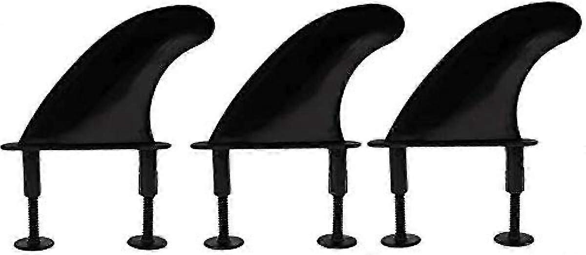 3Pcs TPU Soft Top Surf Fins & 6 Fins Screws For Soft Surfboard 117x11 LQT