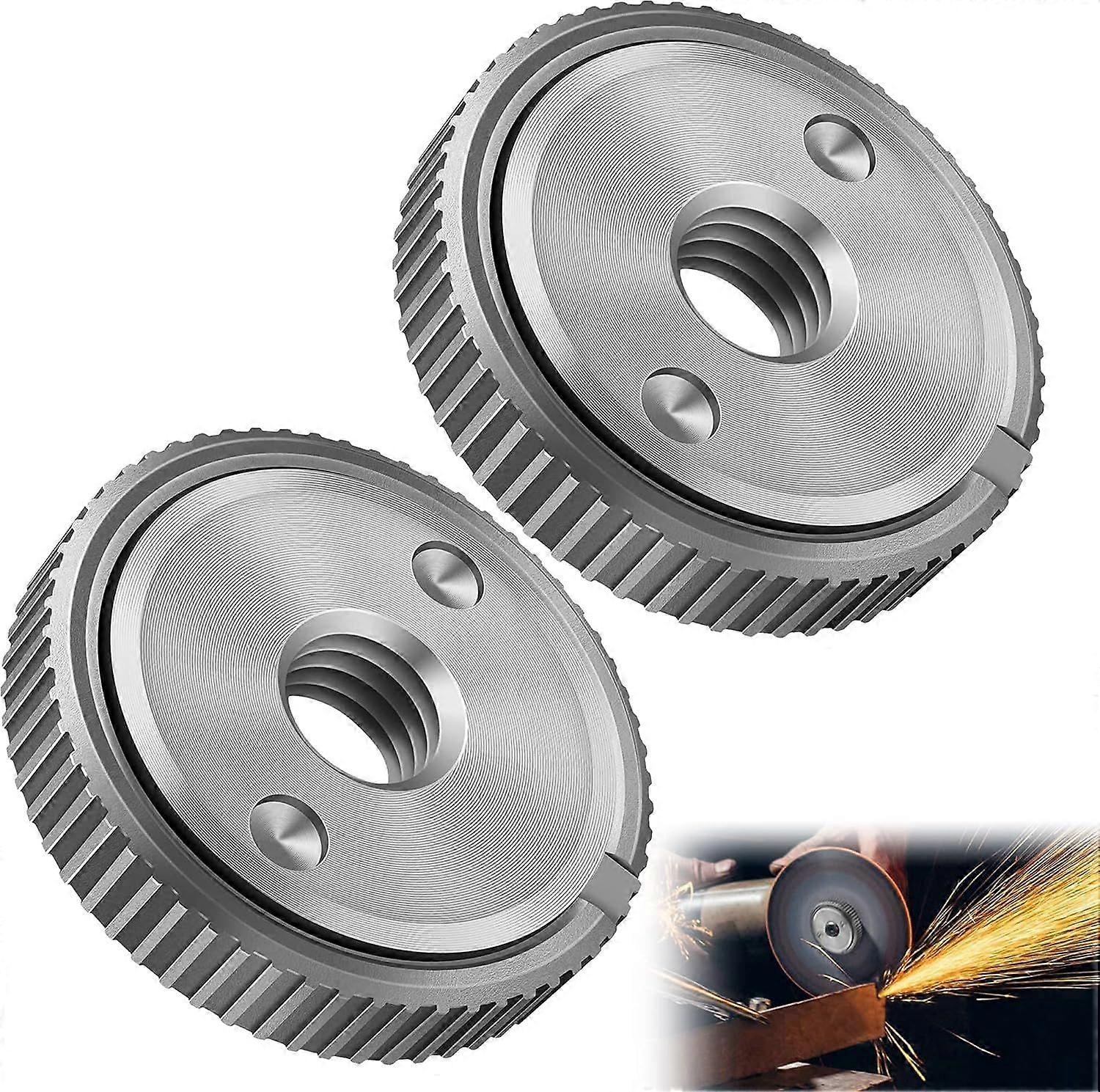 2 Pieces Quick Release Nut Fits All Angle Grinders With 14 Thread,Angle Grinder