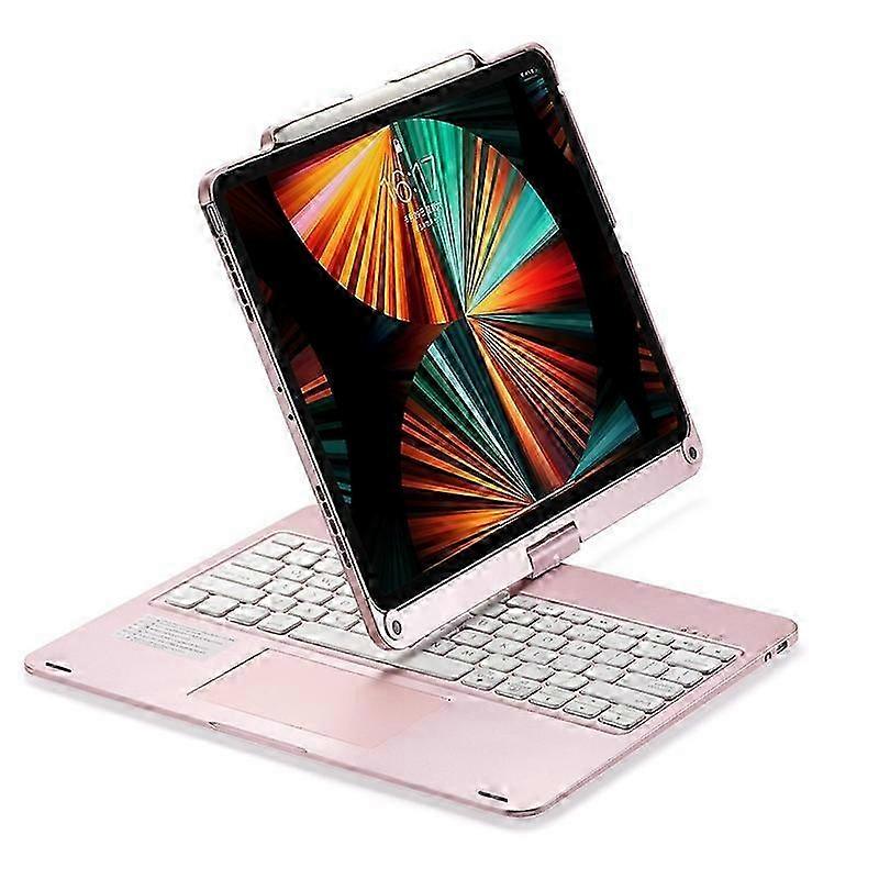 2025 For iPad Pro 12.9 Inch 2022/2021/2020/2018 Tablet Bluetooth Touch Keyboard With Backlight 360 Degree Rotation