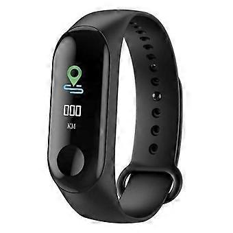 (Black) Bluetooth Smart Watch Heart Rate Blood Pressure Fitness Fitbit Sports Tracker
