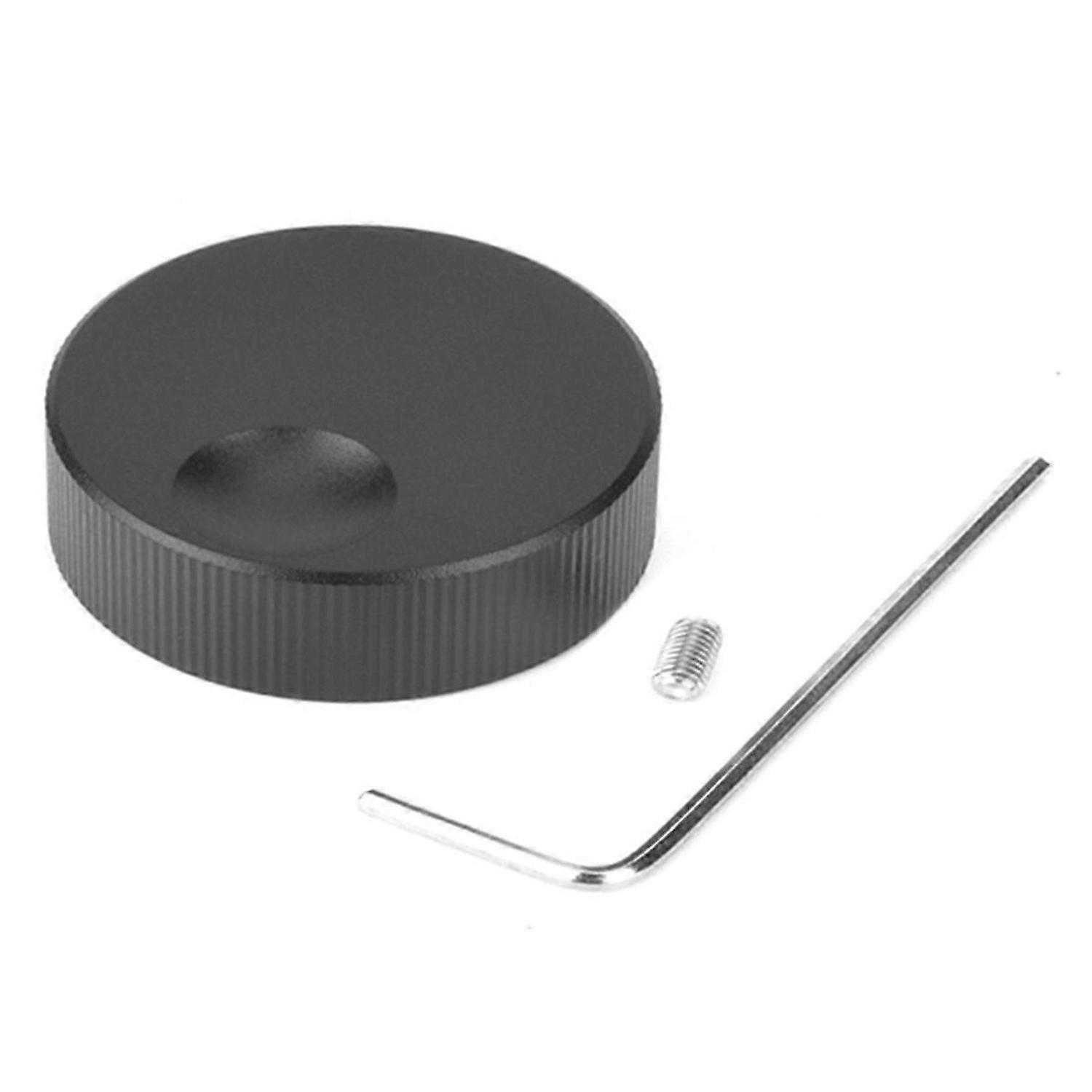 6mm Hole Black Solid Aluminum Solid Volume Potentiometer Control Knob