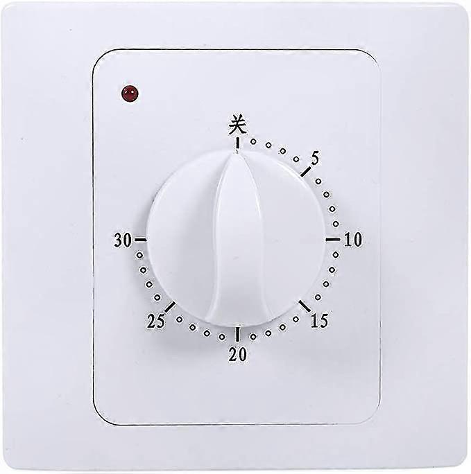 Digital Countdown Timer Switch, 220V 10A 30-Minute Electric Time Control for Intelligent Scheduling and Automation