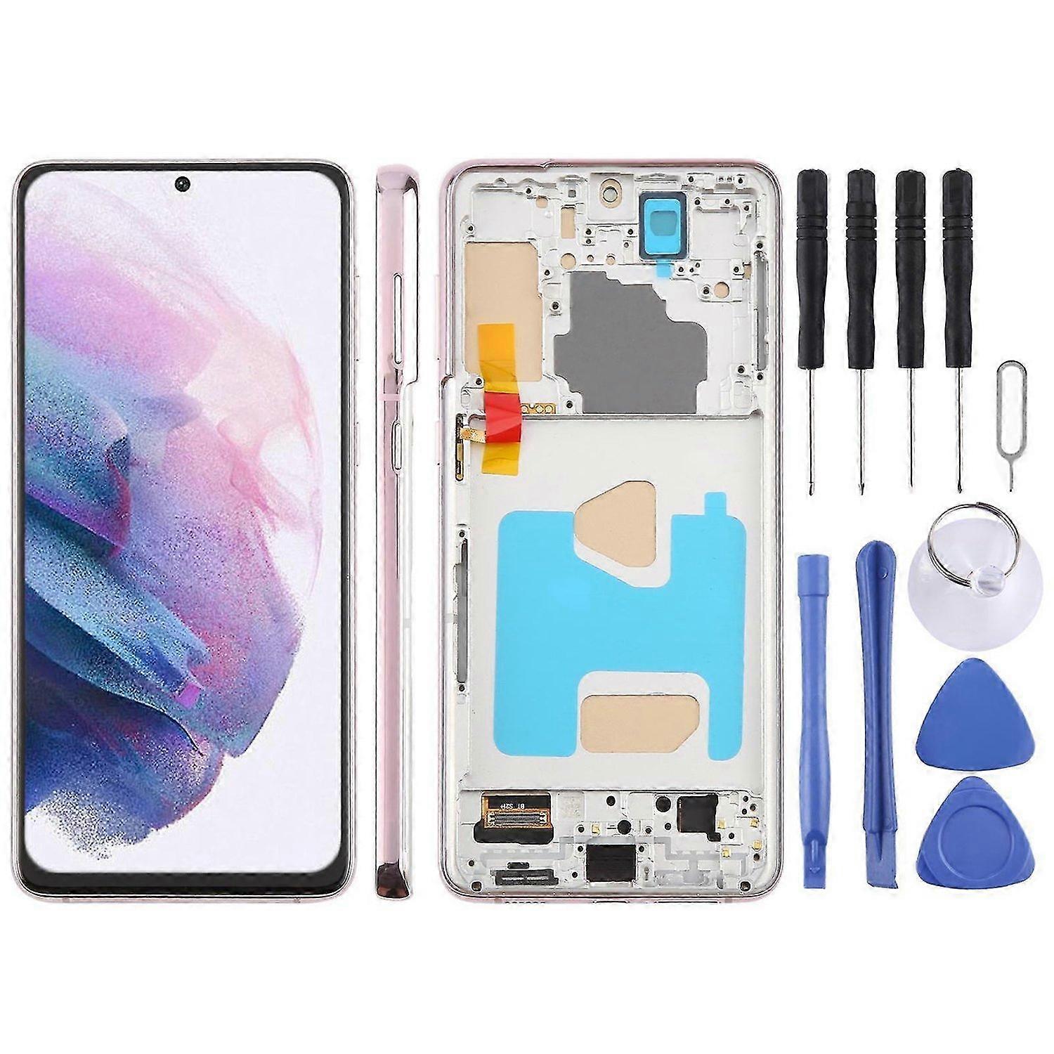 Compatible with Samsung Galaxy S21+ SM-G996B 6.58 inch TFT LCD Screen Digitizer Full Assembly with F