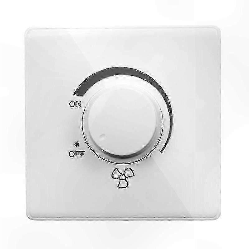 Indoor Ceiling Fan Dimmer Switch, 220V 10A Wall Mounted Speed Control with Smooth Adjustment for Quiet Operation