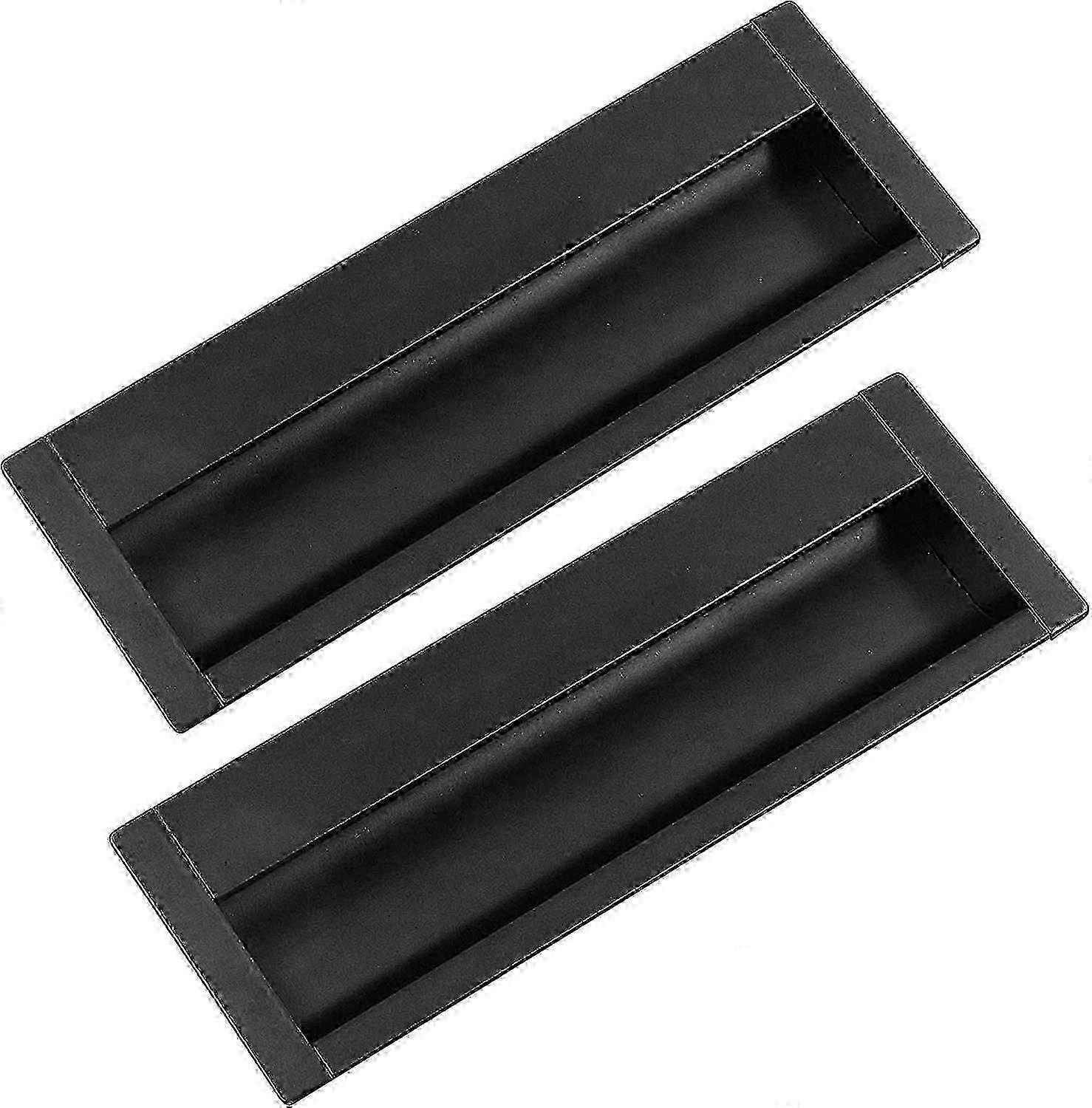 Set of 2 Recessed Pulls for Sliding Door - Furniture Handle - Hidden Seashell for Sliding Doors, Wardrobe (121x47*15mm)