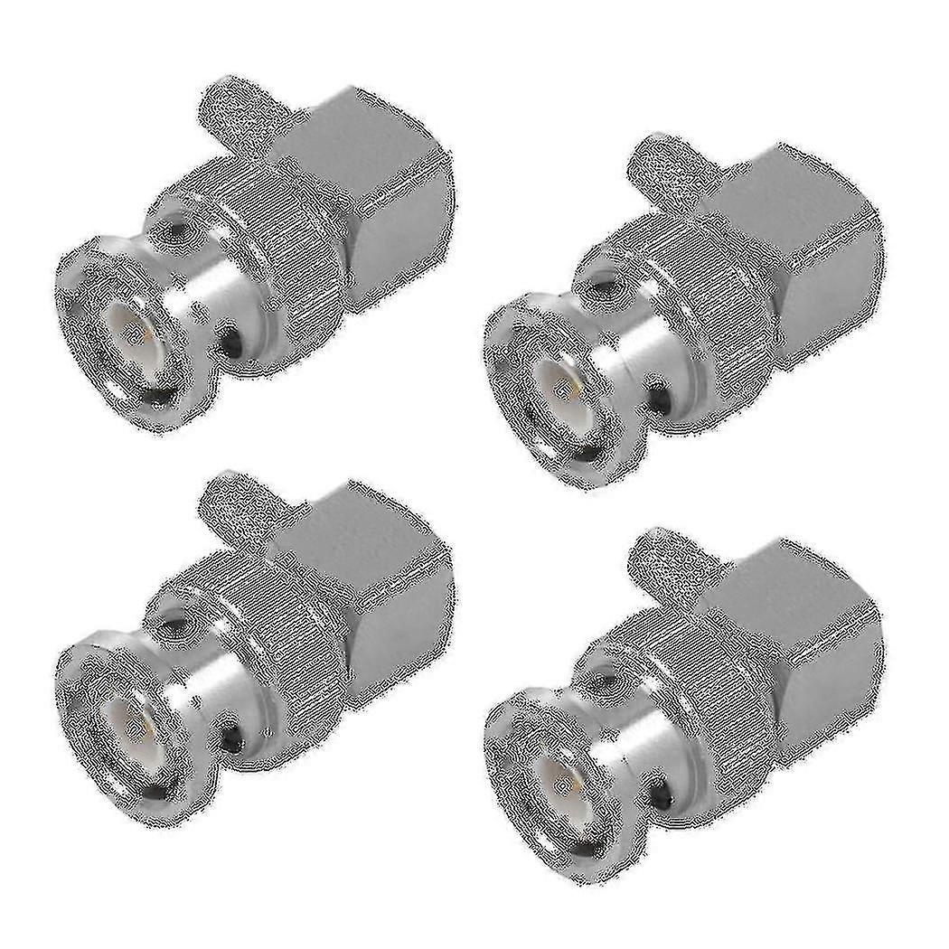 4x Bnc Male Plug Right Angle Crimp For Rg58 Rg400 Rfc195 Rf Coax Adapter Connector,silver 2025