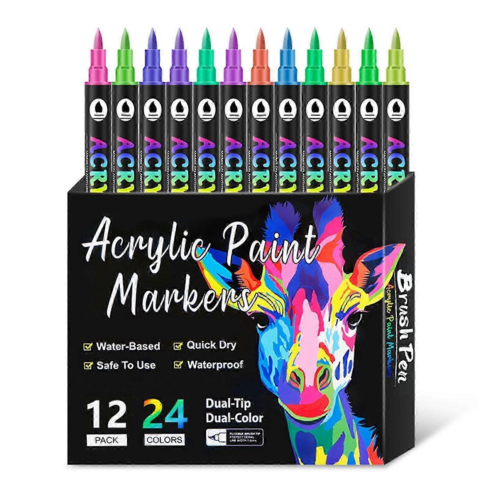 Premium Acrylic Paint Pens Portable Lightweight Drawing Pen for Children's Art Class