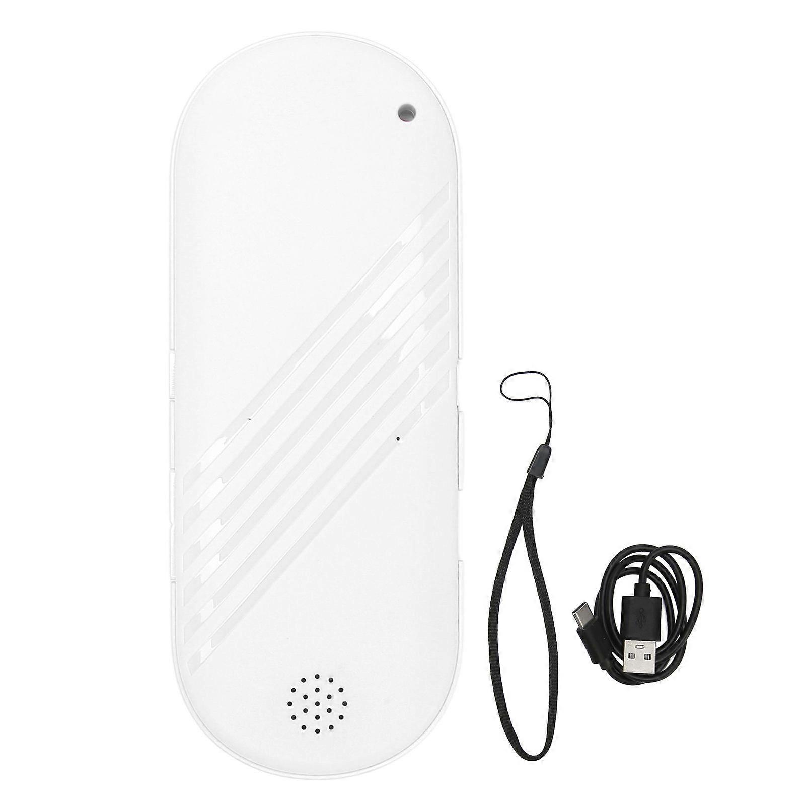 Mini Bluetooth Speaker Multifunctional Stereo Conduction Deep Bass for Sleeping, White
