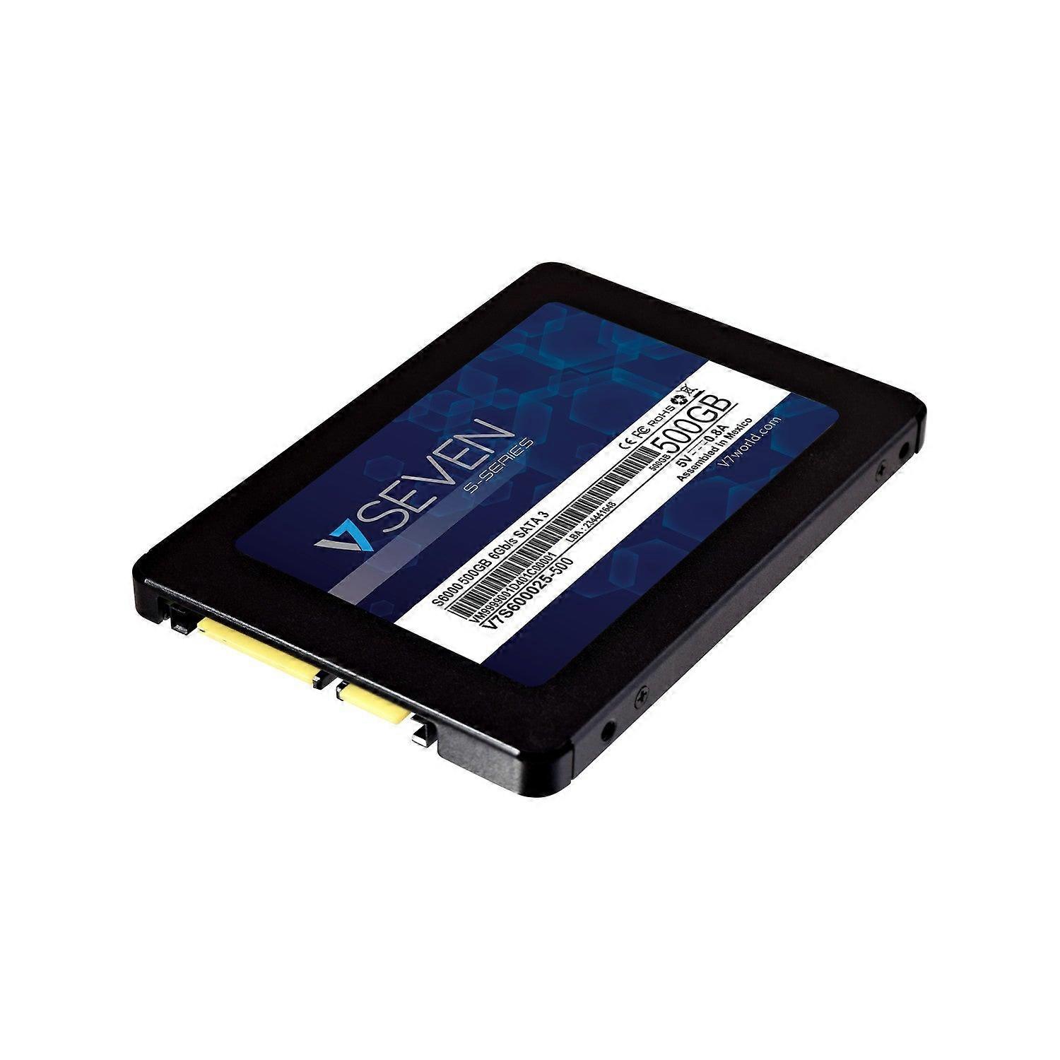 V7 S6000 3D Nand 500GB εσωτερική SSD - SATA III 6 Gb/s 2,5 ίντσες/7 χιλιοστά 500 GB 2,5 ίντσες 520 MB/s 6 Gbit/s