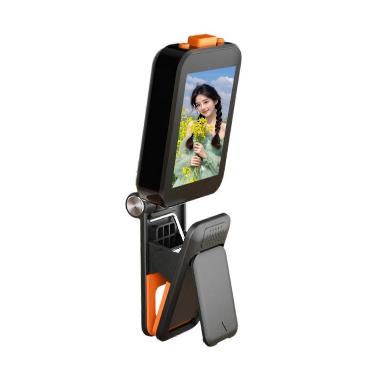 -X40G Wireless Selfie Monitor with Clip for & Android Bluetooth Focus Adjustment for Vlogging Black