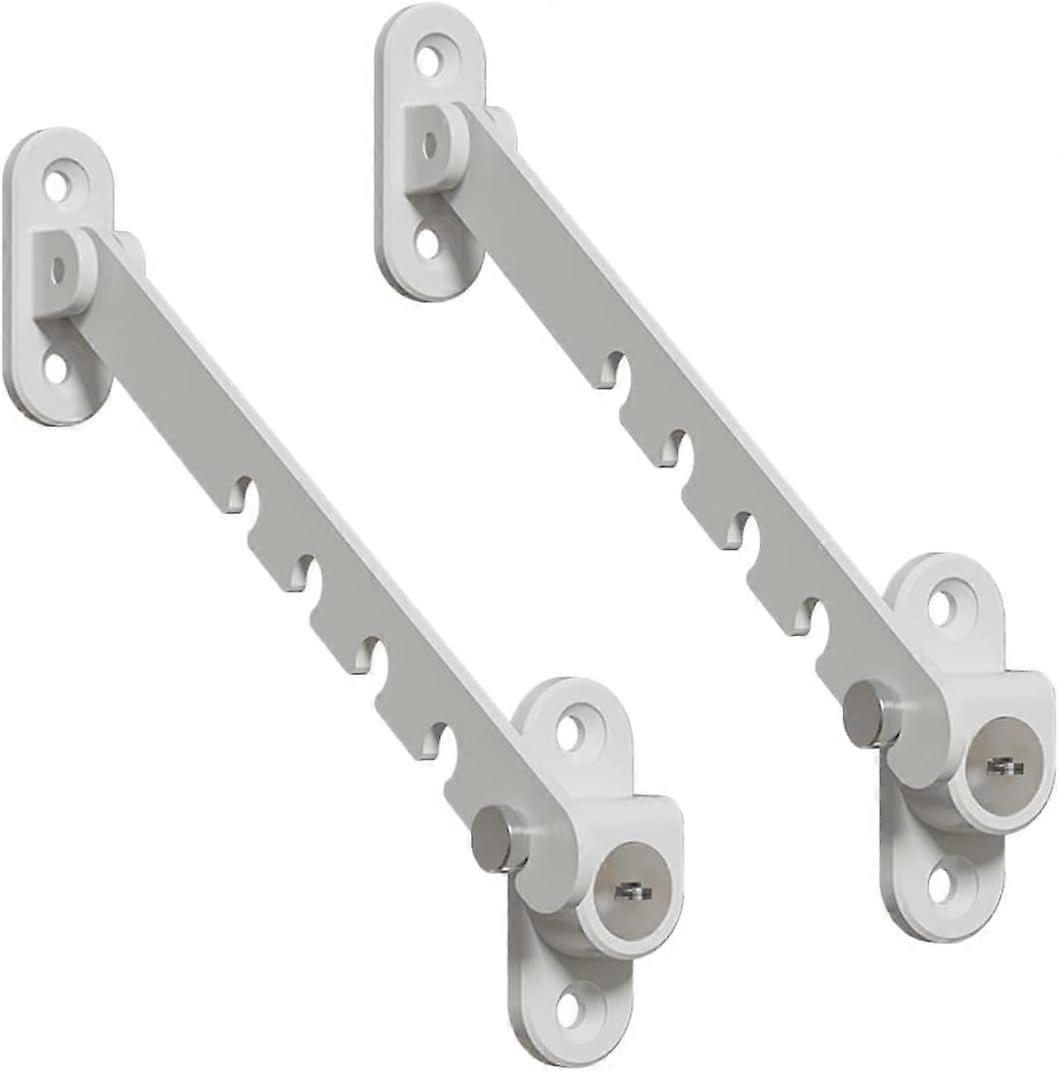 Pieces Casement Window Restrictor, Window Restrictor Window Opening Limiter with Screws, Adjustable Window Restrictor Without Drilling, Suitable for A