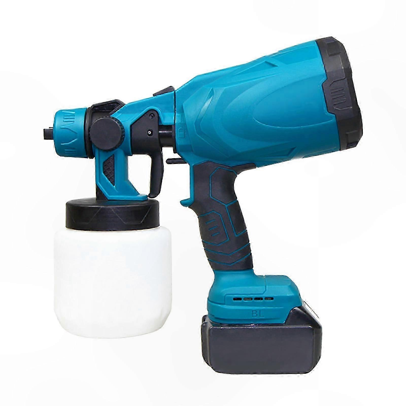 Lightweight Cordless Paint Sprayer 1000ML High Pressure Compatible with 18V Batteries