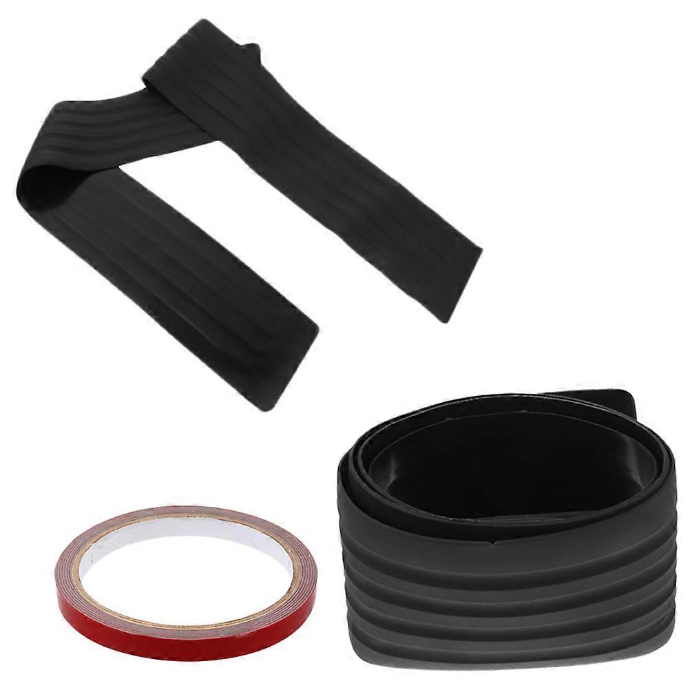 Anti-Collision Car Bumper Protector Bumper Guard for 2Pcs Black Set