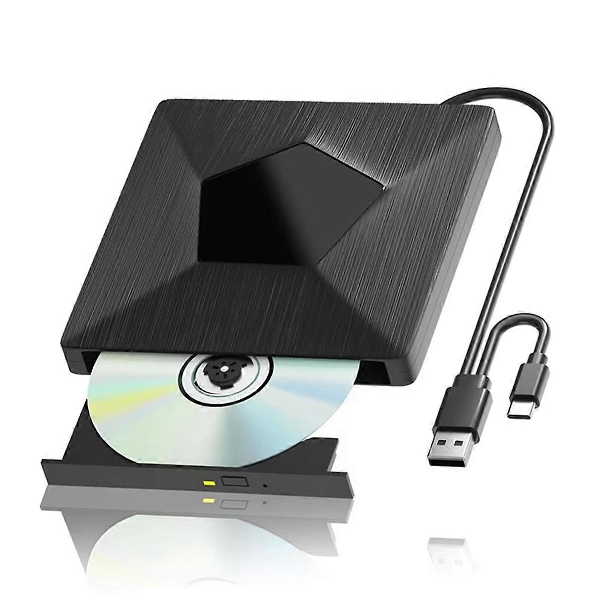 External Bluray Drive Burner 3D Portable Optical Bluray Drive External Bluray BD/CD/DVD Drive Player for PC Laptop