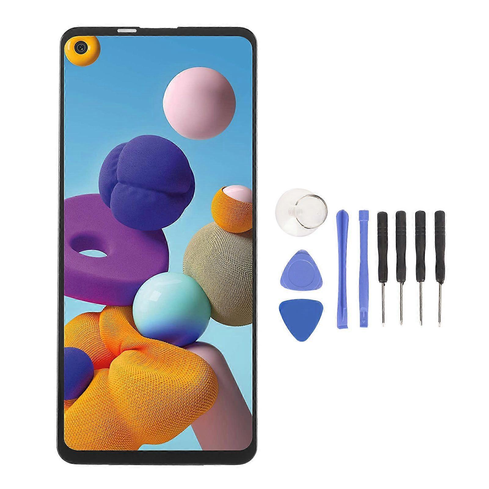 6.5in LCD Screen with Repair Tools Smartphone Display Screen Replacement for Samsung Galaxy A21S