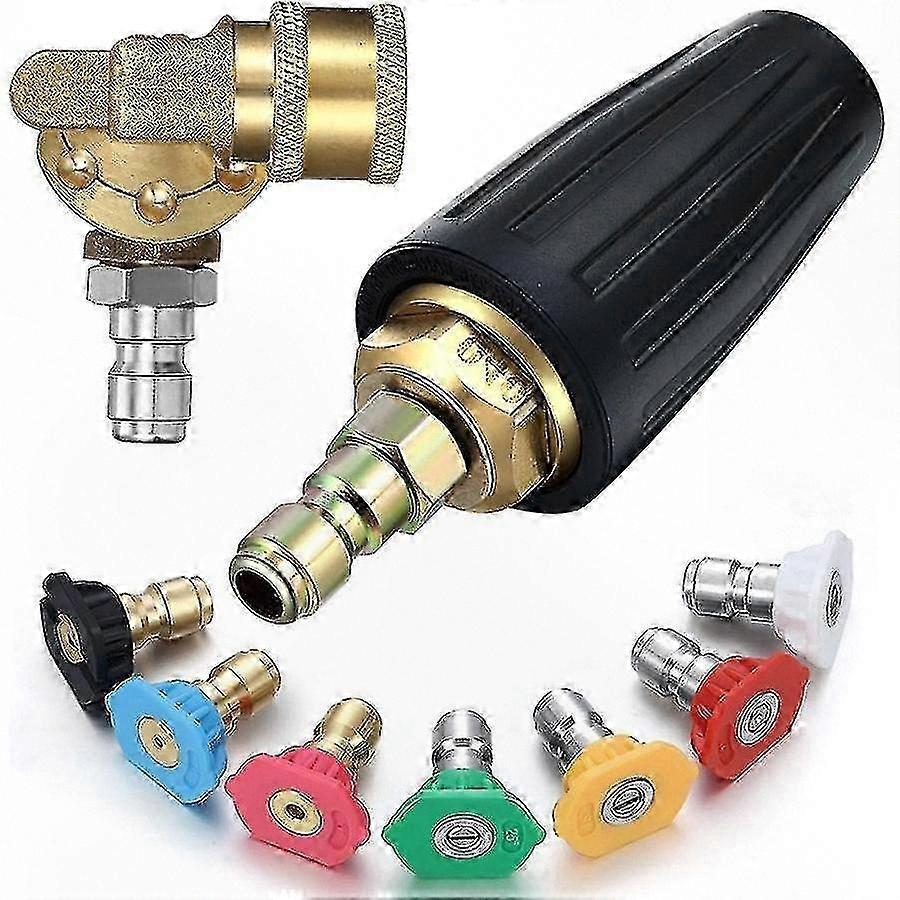 Powerful Turbo Nozzle Kit with Quick Connect for High-Pressure Cleaning Tasks